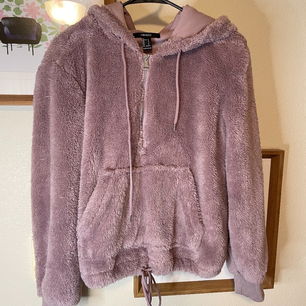 Purple half zip hoodie